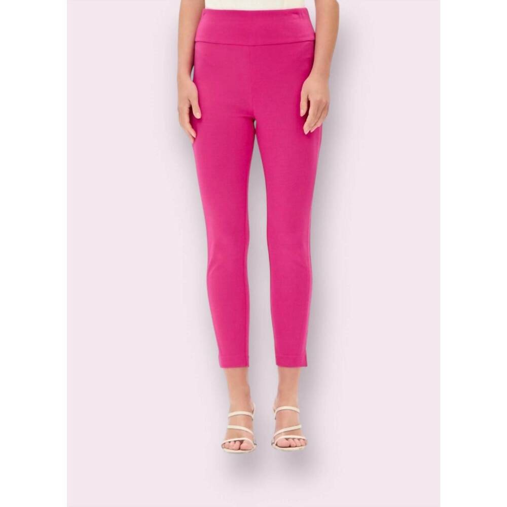 NEW DEAR SCARLETT magic high waisted skinny capri pants in hot pink